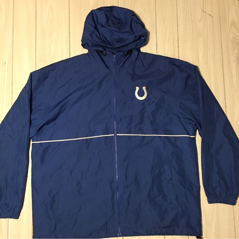 Indianapolis Colts NFL Mens Blue XXL Jacket Wind Breaker